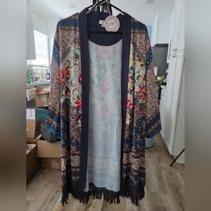 Umgee Multicolor Floral Kimono Jacket